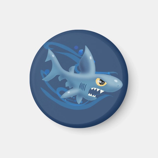 Imán Impresionante tiburón Personalizado (Frente)