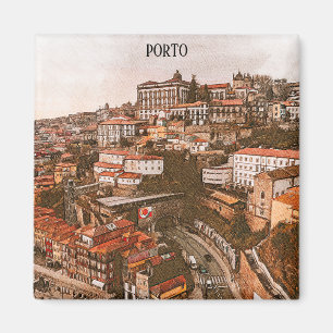 Imán Impresionante vista de la ciudad de la arquitectur