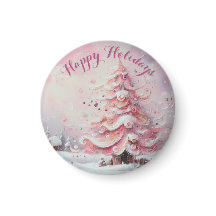 Impresionante y caprichoso árbol de Navidad rosa