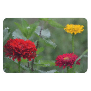 Imán Impresionante Zinnia Magnet