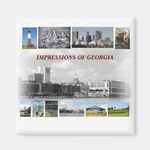 Imán Impresiones de Georgia, EEUU