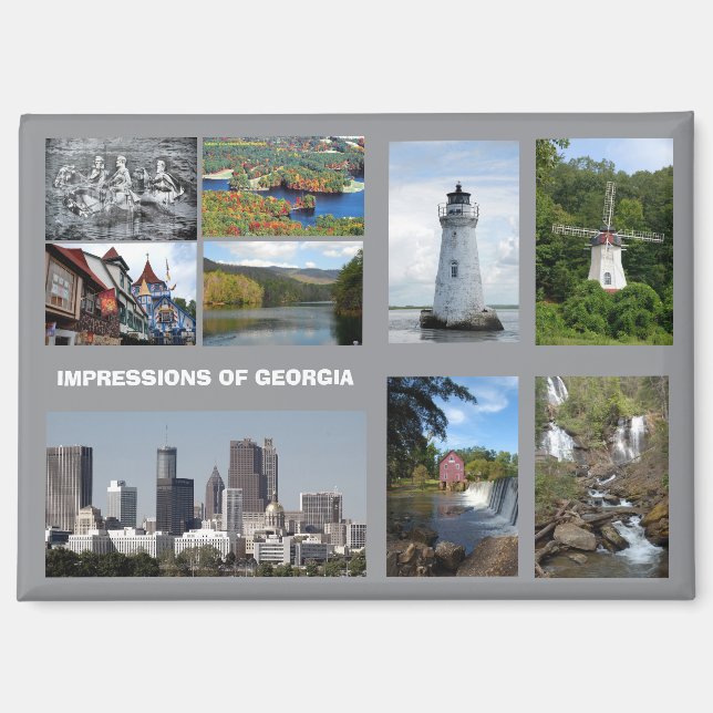 Imán Impresiones de Georgia USA (Anverso)