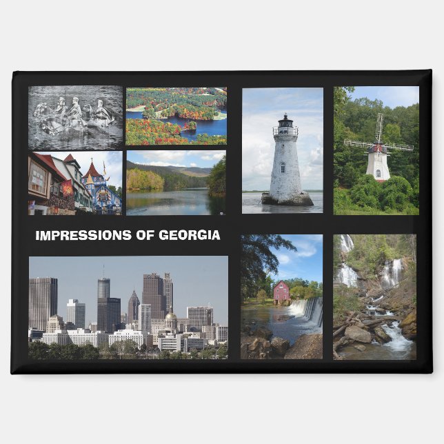 Imán Impresiones de Georgia USA (Anverso)