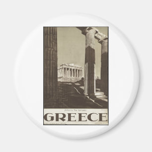 Imán Impresiones retras del anuncio del poster del