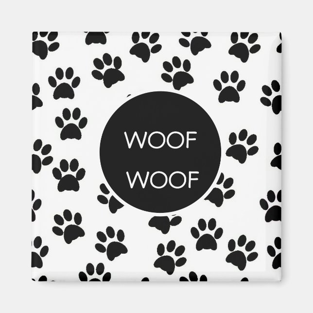 Imán Impresiones Woof Paw (Frente)