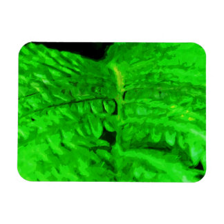 Imán Impresionismo abstracto del fern verde