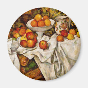 Imán Impresionismo de la impresión de manzanas y naranj