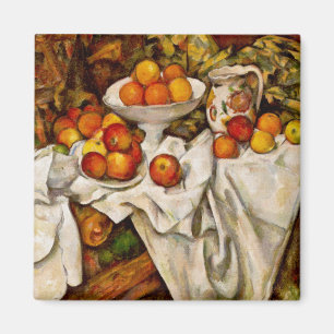 Imán Impresionismo de la impresión de manzanas y naranj