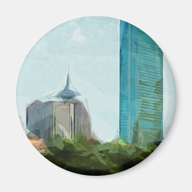 Imán Impresionismo por la línea aérea de Boston (Frente)