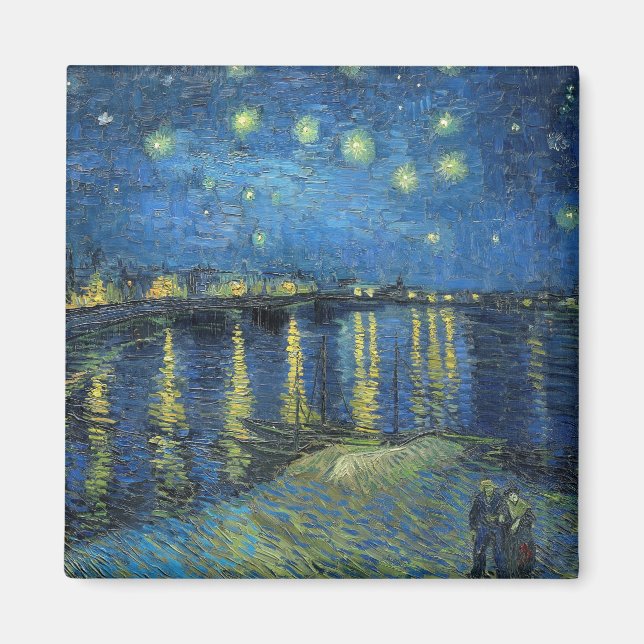 Imán Impresionismo Vincent Van Gogh Starry Starry Night (Frente)