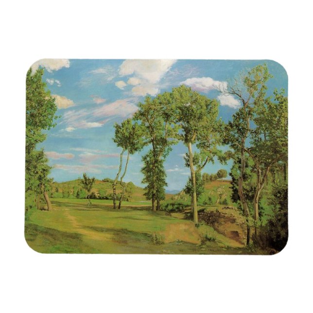 Imán Impresionista de Landscape Paysage Frederic Bazill (Horizontal)