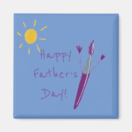 Imán Imprimible de arte de su hijo para el Día del Padr