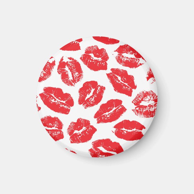 Imán Imprint Kiss Red Lips: Vieja sin Marea (Frente)