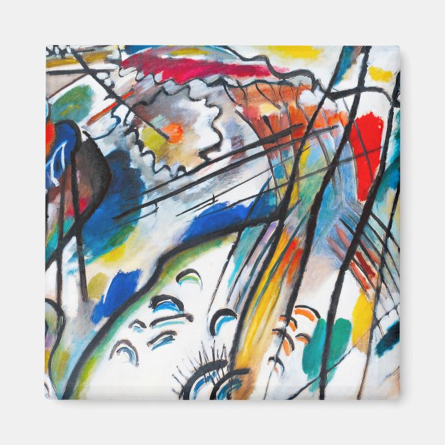 Imán Improvisación de Kandinsky 28 Magnet (Frente)