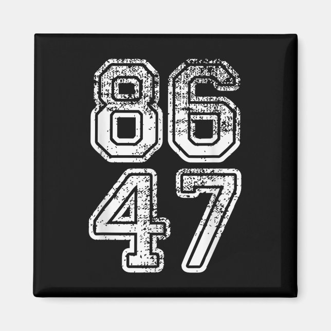 Imán Impugnación de Donald Trump 47 8647 (Frente)