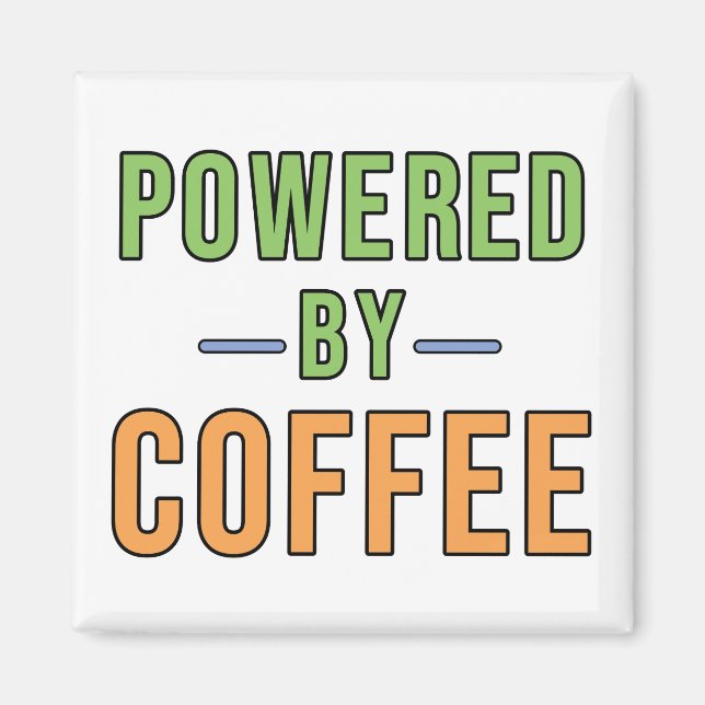 Imán Impulsado por Café (Frente)