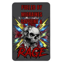 Impulsado por Migrañas Pura Furia Líquida Calavera