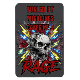 Imán Impulsado por Migrañas Pura Furia Líquida Calavera