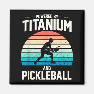 Imán Impulsado por titanio pickleball divertido rodilla
