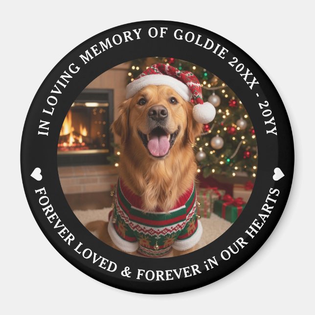 Imán In Loving Memory Pet Photo Custom (Frente)