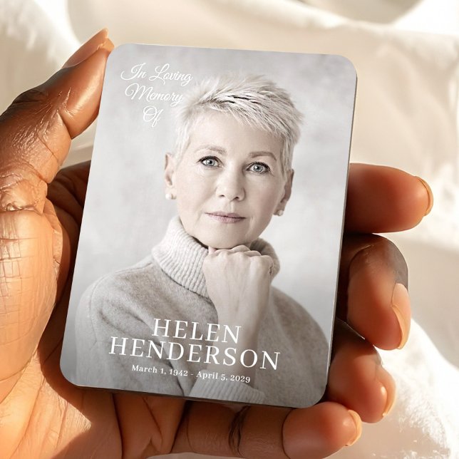 Imán In Loving Memory, Photo Memorial Keepsake Custom (In Loving Memory, Photo Memorial Keepsake Custom Magnet, Loss of Mother Gift)