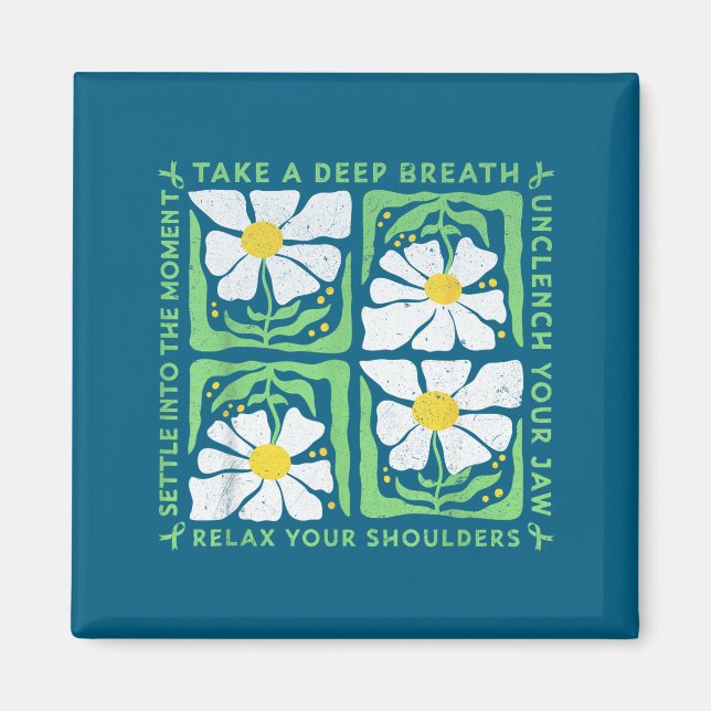 Imán In May We Wear Green Mental Health Awareness  (Frente)