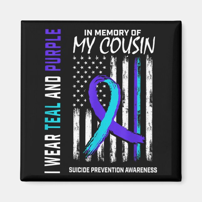 Imán In Memory Cousin Suicide Awareness Prevention Amer (Frente)