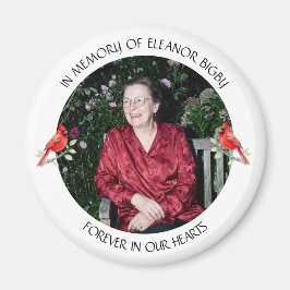 Imán In Memory of | Cardinal Memorial Keepsake
