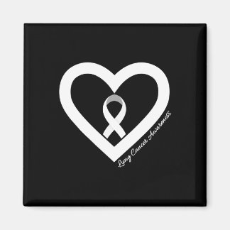 Imán In November We Wear White Lung Cancer Awareness Mo