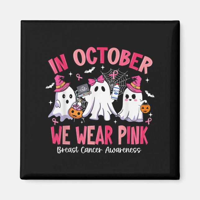 Imán In October We Wear Nk Sonography Sonographer Breas (Frente)