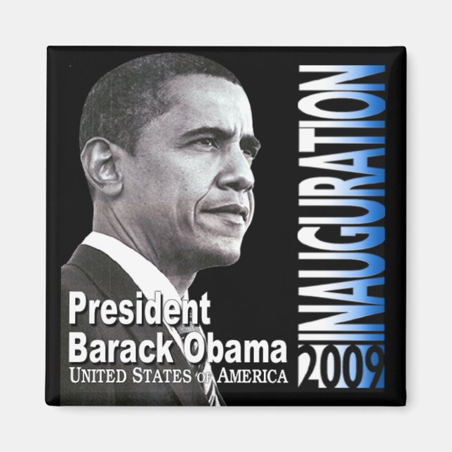 Imán Inauguración del 2009 del Presidente Barack Obama (Frente)