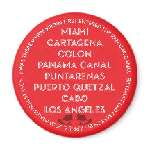 Inauguración del Canal de Panamá en barco