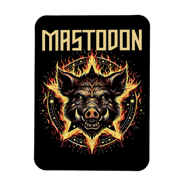 Imán Incendio del jabalí Mastodon (Vertical)