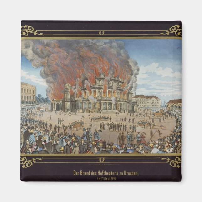 Imán Incendio en el Teatro Real de Dresden (Frente)