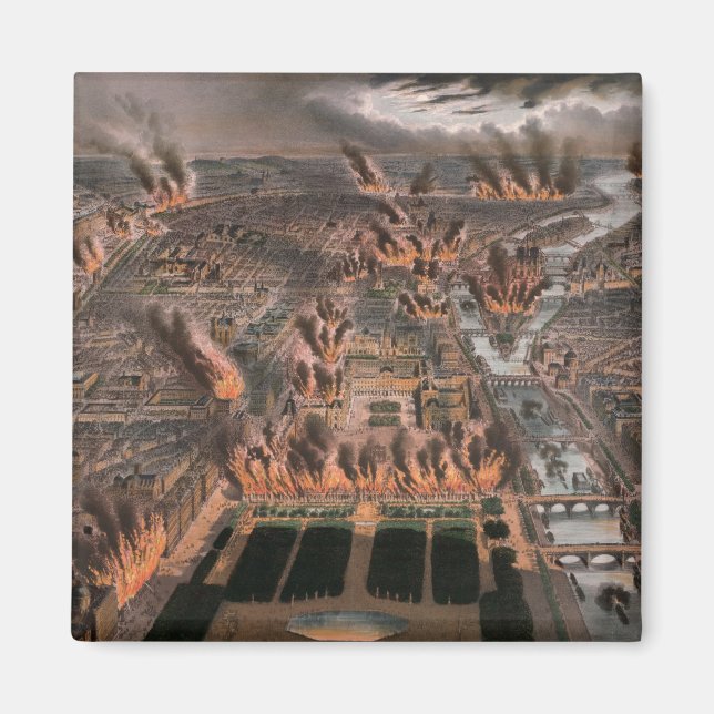 Imán Incendios en París, 24 y 25 de mayo de 1871 (Frente)