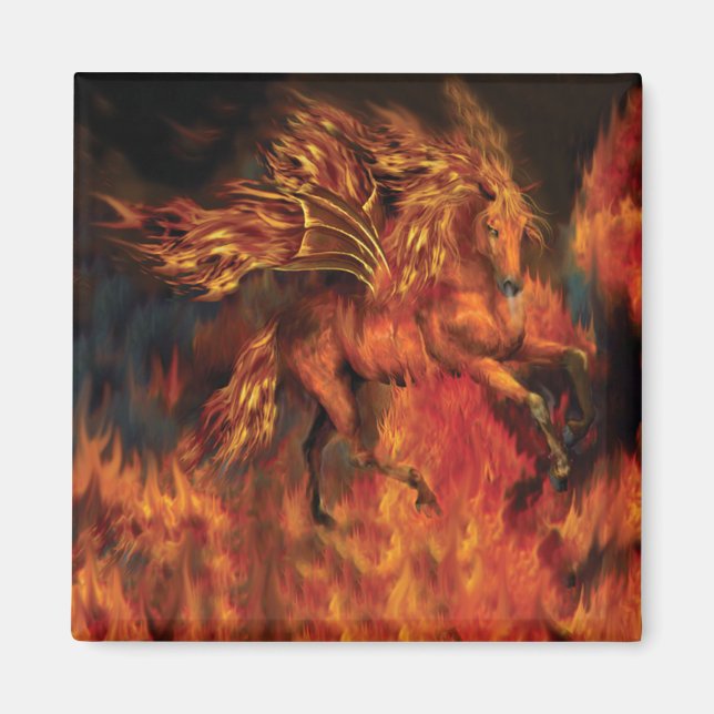 Imán Incentivo de arte FireDancer (Frente)