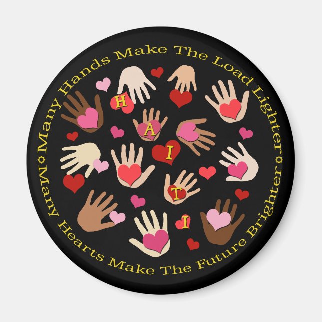 Imán Incentivos de la Nevera de San Valentín en Haití (Frente)