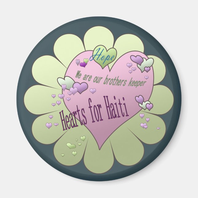 Imán Incentivos de la Nevera de San Valentín en Haití (Frente)