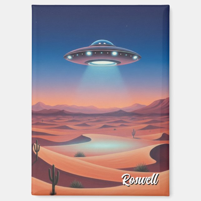 Imán Incidente OVNI de Roswell Nuevo México (Anverso)