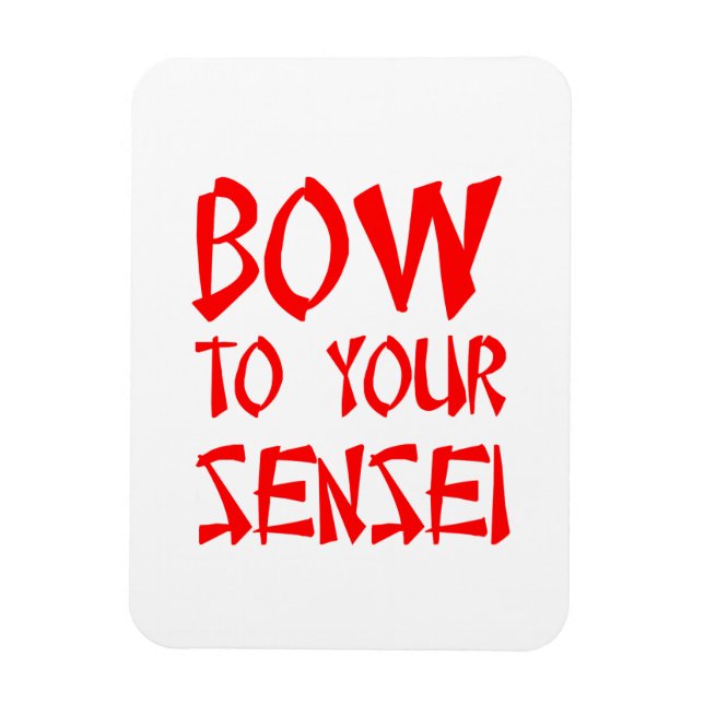 Imán Inclinarse ante tu Sensei (Vertical)