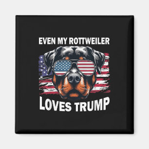 Imán Incluso a mi rottweiler le gusta Trump, a su parti