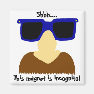 Imán Incognito Mustache & Glasses Magnet