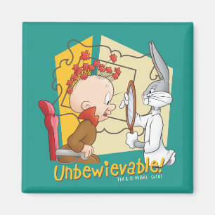 Imán "Inconcebible" Barber BUGS BUNNY™ y Elmer Fudd