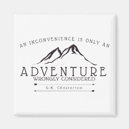 Imán Inconvenientes Chesterton Cita Fridge Magnet