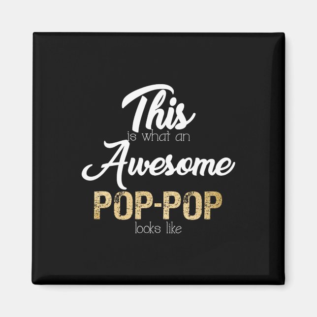 Imán Increíble abuelo especial del Pop (Frente)