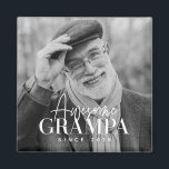 Imán Increíble Grampa desde 20XX Sencilla Foto Elegante<br><div class="desc">Este diseño simple y moderno se compone de tipografía de la cadena y cursiva y añade una foto personalizado</div>
