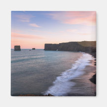 Increíble vista de la puesta de sol en Islandia