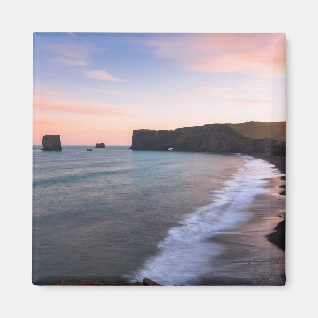 Imán Increíble vista de la puesta de sol en Islandia (Frente)