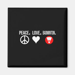 Imán Incursión del jugador de bádminton de Peace Love