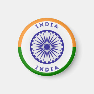 Imán India Ashoka Chakra Circle Shape